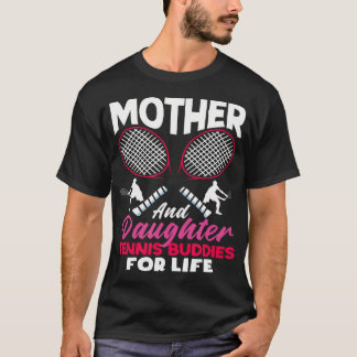 Tennisspelare Mor Dotter Kompisar T Shirt