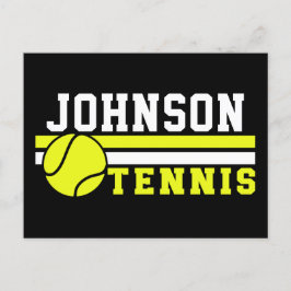 Tennisspelare NAMN Bollspel Plan Personlig Vykort