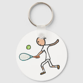 Tennisspelare Nyckelring