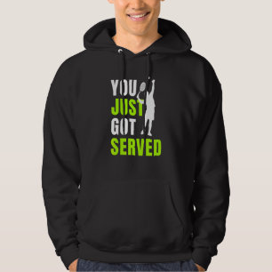 Tennisspelare och tränare Citat Sportiga män och k Hoodie