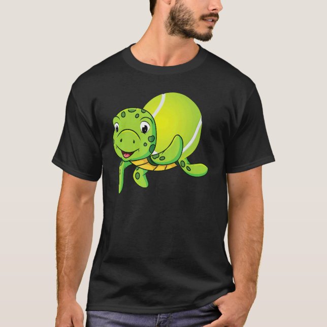 Tennisspelare racket katt t shirt (Framsida)