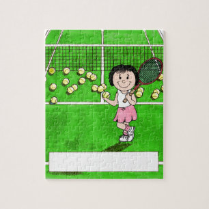 Tennisspelare som är kvinnlig - pussel