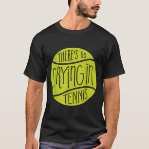 Tennisspelare som gråter tennisboll rolig sportpre t shirt