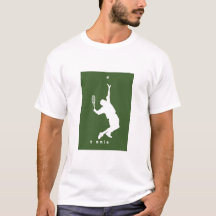 Tennisspelare som slår - T-shirt