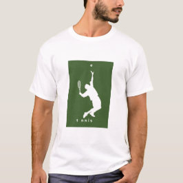 Tennisspelare som slår  - T-shirt