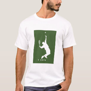 Tennisspelare som slår  - T-shirt