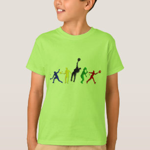 Tennisspelareutslagsplatser och tennis för ungar t shirt
