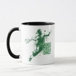 Tennisstämning Endast Retro Grunge Splatter Sport Mugg