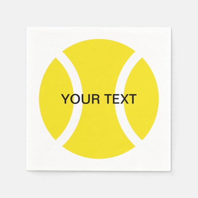 Tennistematblöjor för hem eller klubb pappersservett (Framsidan)