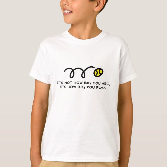 Tenniströja för barn med söt text t shirt (Framsida)