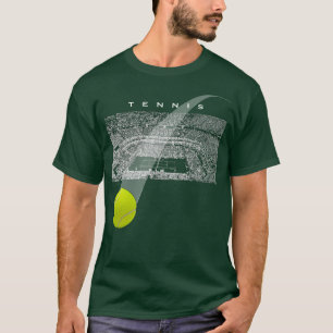 Tennisturnering med tennisboll t shirt