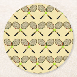 Tennisunderlägg Underlägg Papper Rund