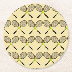 Tennisunderlägg Underlägg Papper Rund