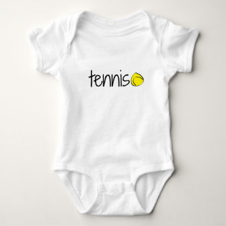 Tennisutslagsplats för babyar t shirt