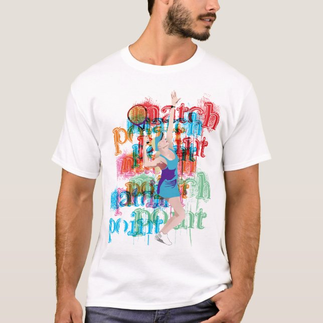 Tennisutslagsplats T Shirt (Framsida)