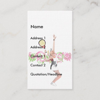 Tennisvisitkort Visitkort