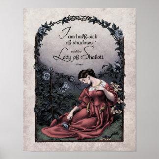 Tennyson "Dam of Shalott" Victorian Art 11x14 Poster