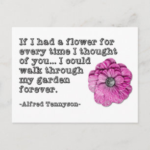 Tennyson kärlek dikt vykort