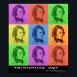 Tennyson "Kärlek is Long" Poster utskrifter av off<br><div class="desc">Du ser en poster utskrift av Shoes that Amuse, världens enda berömd kärlek citerar skor och gåvor, designade av Rick London och tillverkade av USA Keds. Den här poster innehåller ett grafiskt och berömd citat från Tennyson "Brief is life but kärlek is long". Våra skor, gåvor och poster gör påstående...</div>