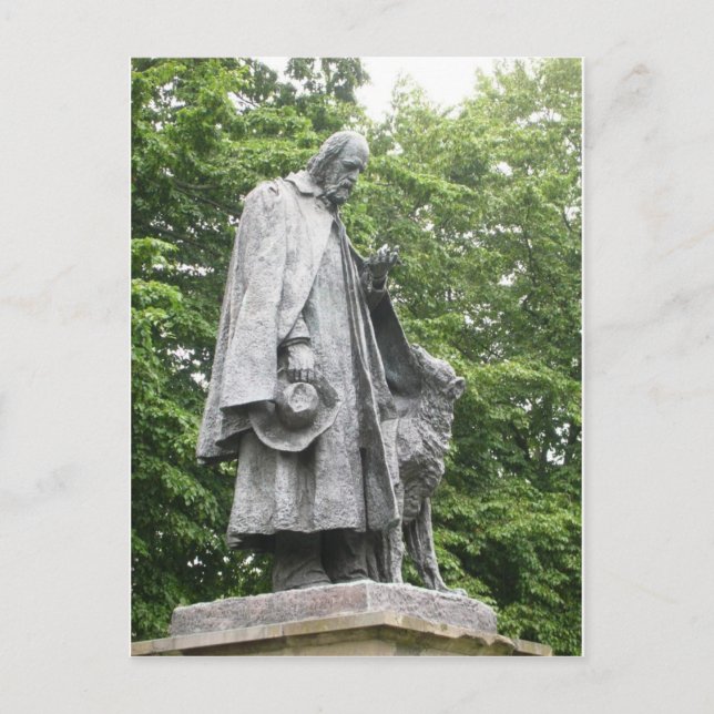 Tennyson och hans Hund Vykort (Framsida)