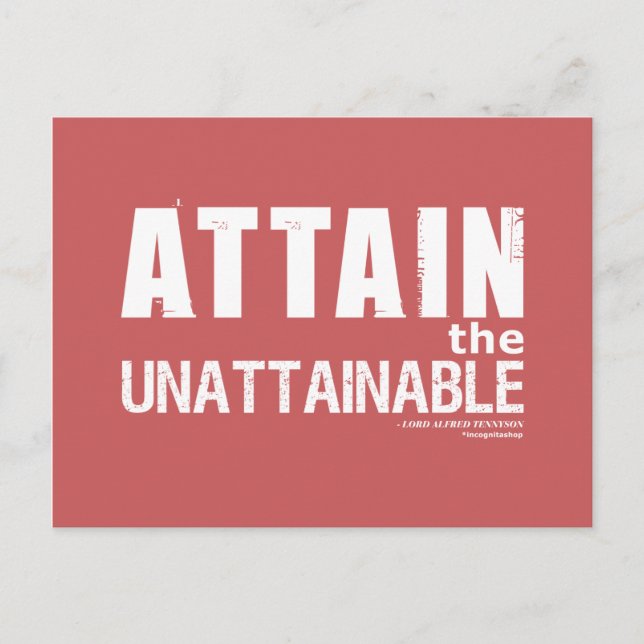 Tennyson Quote Vykort (Framsida)