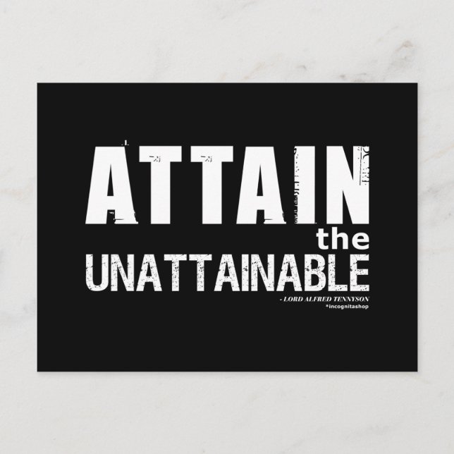 Tennyson Quote Vykort (Framsida)