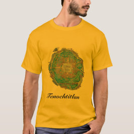 Tenochtitlan Karta Shirt Tee Shirt