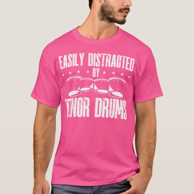 Tenor Drumming Marching Band Percussion Multi Teno T Shirt (Framsida)
