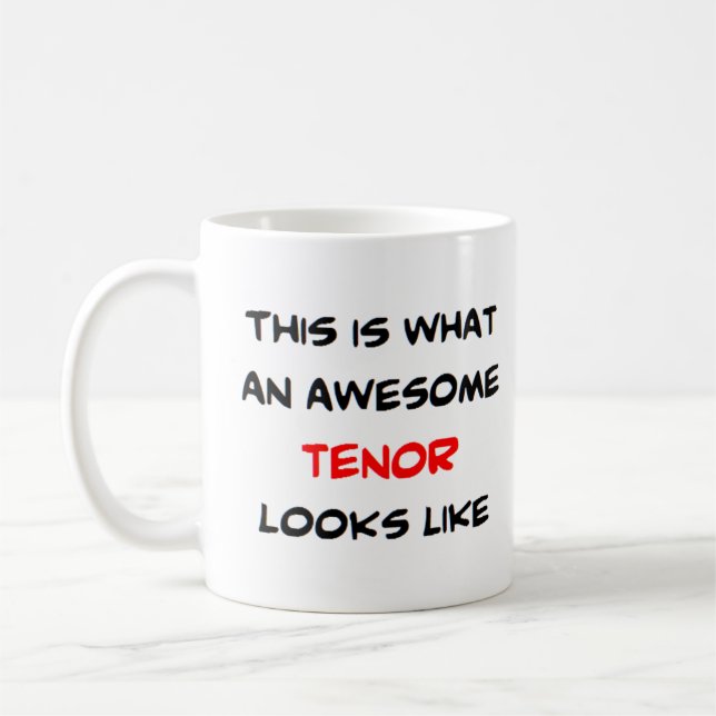 tenor, fantastisk kaffemugg (Vänster)