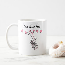Tenor Horn Personligt bröllp Mugg Brass Musician