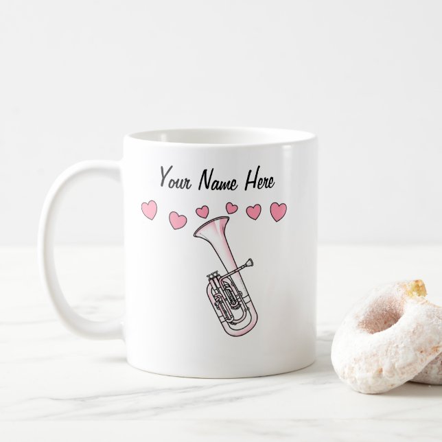 Tenor Horn Personligt bröllp Mugg Brass Musician (Med munk)