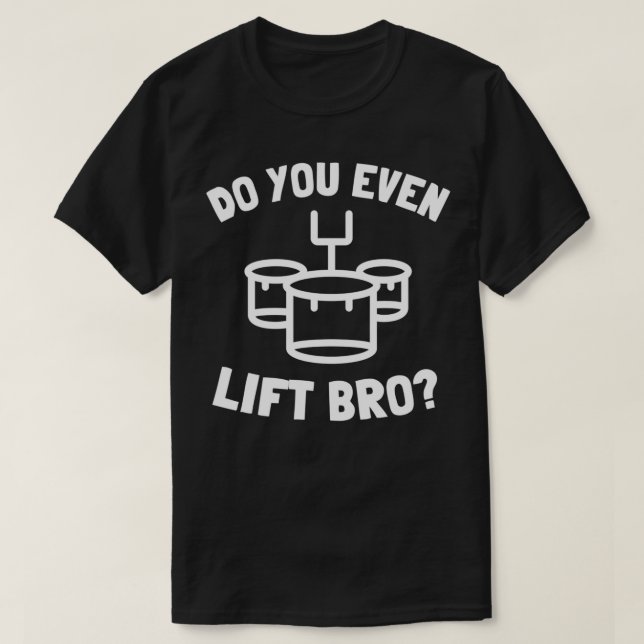 Tenor Quad Drums Marching Band Drummer 3 T Shirt (Design framsida)