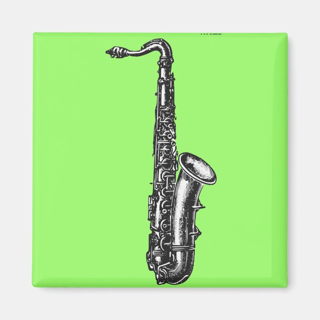 Tenor Saxophone Magnet (Framsidan)