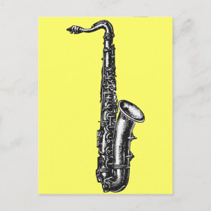 Tenor Saxophone Vykort
