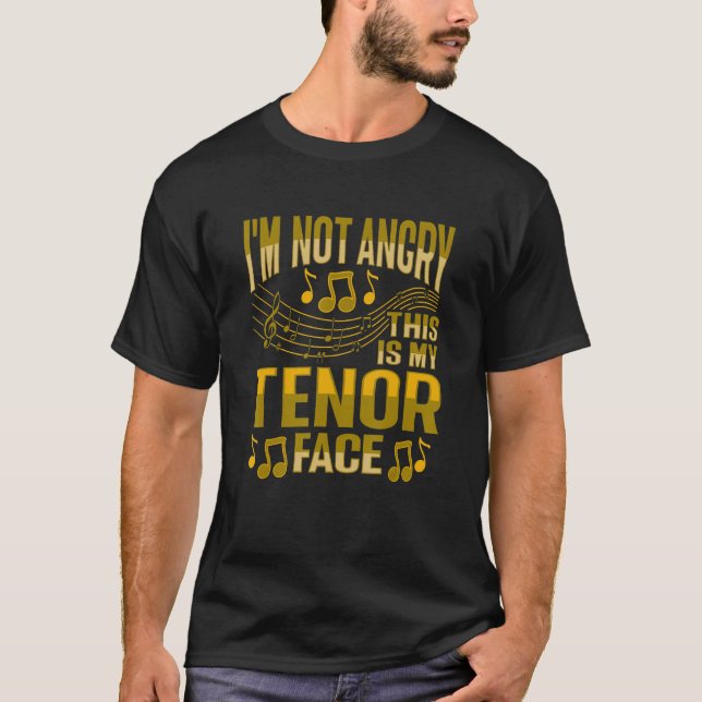 Tenor Voice Design för en Choir-medlem T Shirt (Framsida)