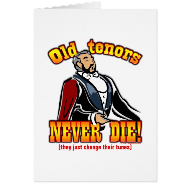 Tenorer Hälsningskort (Framsidan)