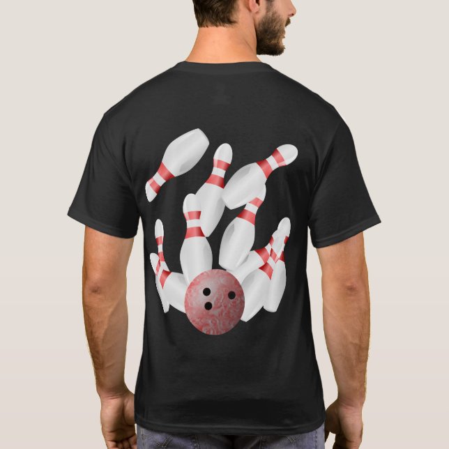 Tenpin bowling Strejka Tee Shirt (Baksida)