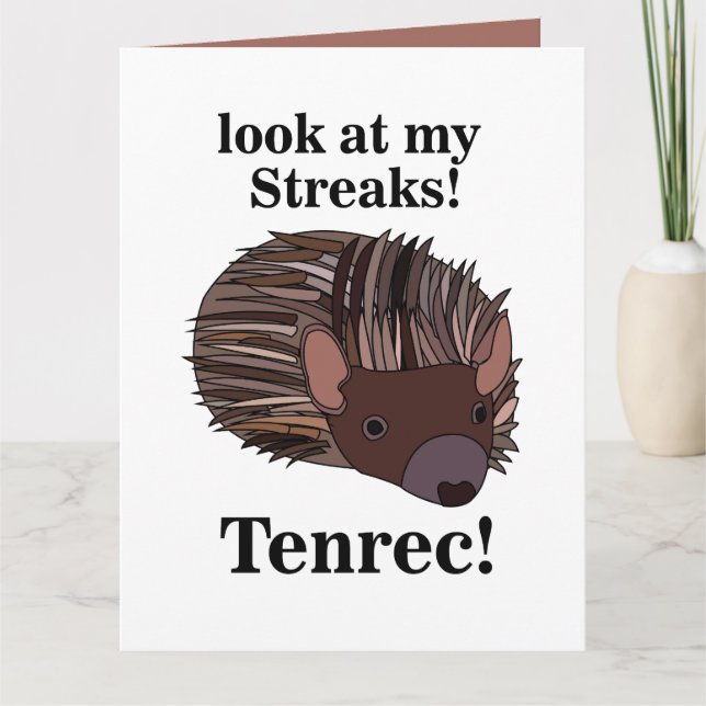 Tenrec Animal Funny Kort (Framsida)