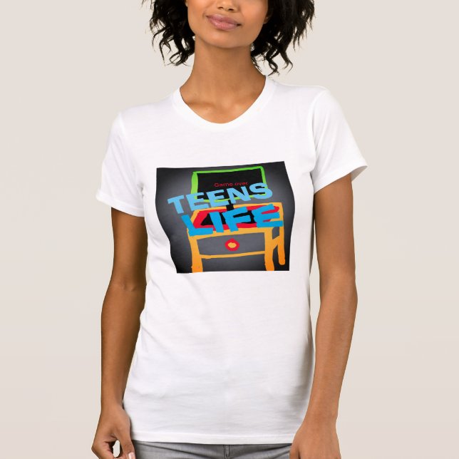 Tens life gaming-tröja hoodie (Framsida)