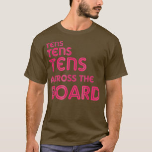 Tens tvärs över anslagstavlan Drag Fläkt Shirt T