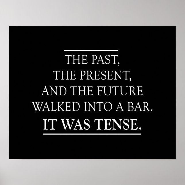 Tense Joke Poster (Framsidan)