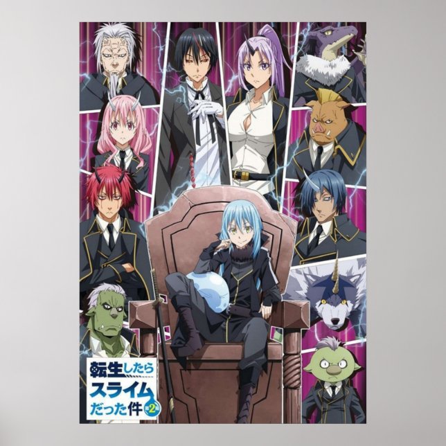 Tensei Shitara Slime Datta Ken 2:a säsongen Poster (Framsidan)