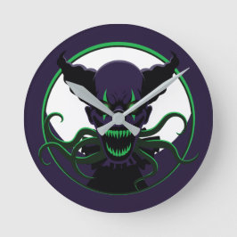 Tentacle Clown Rund Klocka