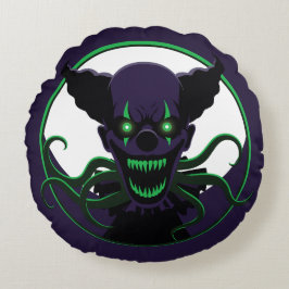 Tentacle Clown Rund Kudde