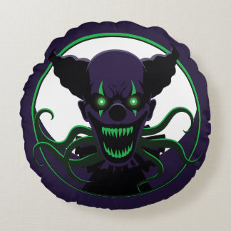 Tentacle Clown Rund Kudde