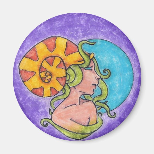 Tentacle Girl Magnet (Framsidan)