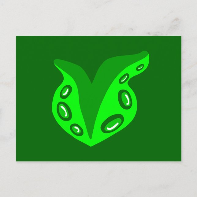 Tentacle Heart Vykort (Framsida)