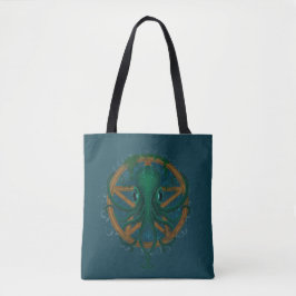 Tentacle Pentacle Steampunk Octopus Tote Tygkasse