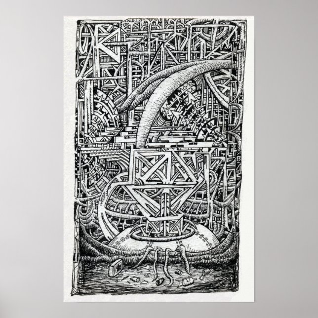 Tentacle Tank av Brian Benson Poster (Framsidan)