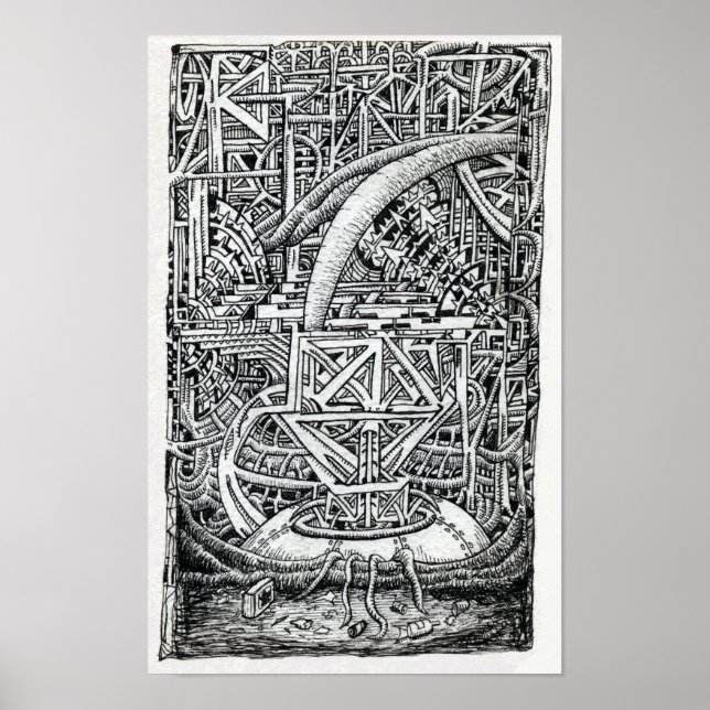 Tentacle Tank av Brian Benson Poster (Framsidan)